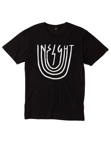 [Sample] Insight, black tee with white print